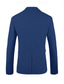 abordables Trajes de boda-Trajes de lino para boda de hombre, azul real, moda de verano, formales, de color liso, corte estándar, 3 piezas, botonadura sencilla, un botón