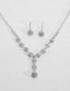 cheap Jewelry Sets-Bridal Jewelry Sets 1 set Rhinestone Alloy Earrings Necklace Women&#039;s Elegant Stylish Jewelry Set For Wedding Christmas Engagement