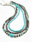 abordables Collier pour femme-Collier multicouches en perles turquoise pour femme – bijoux de style bohème du sud-ouest pour tenues décontractées, fêtes sur la plage et festivals d'été