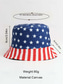 billige Tilbehør-USAs 250-årsjubileum Kvinners amerikansk flagg trykt bøttehatt - Vendbar patriotisk sommerhatt med stjerner og striper design perfekt uavhengighetsdagen ferier og utendørsarrangementer