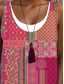 cheap Print Floral Dresses-Women&#039;s Midi Dress Tank Dress Fashion Classic Outdoor Daily Weekend Regular Fit Graphic Sleeveless Crew Neck Colorful Summer Spring Fall