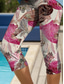 cheap Floral Print-Women&#039;s Leggings Capri Pants High Elasticity Vacation Vintage Fashion Calf-Length High Waist Floral Graphic Printing Thermal Warm Breathable Soft Stretchy Formal Outdoor Vacation