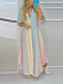 cheap Floral Dress-Women&#039;s Maxi Dress Shift Dress Vacation Casual Daily Loose Fit Ombre Floral Graphic Long Sleeve Shirt Collar White Pink Navy Blue Blue Summer