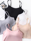 cheap Plain Tank Top-Women&#039;s Camisole Tank Top Solid Color Daily Casual Sleeveless Strap Regular Tops Daily Black White Pink Purple Fuchsia Summer