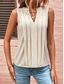 economico Canotta Semplice-Per donna Canotta a canotta Tinta unica Quotidiano Casual Senza Maniche Scollo a V Top Regolari Quotidiano Viola Verde Albicocca Grigio Estate Primavera