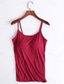 cheap Plain Tank Top-Women&#039;s Camisole Tank Top Solid Color Daily Casual Sleeveless Strap Regular Tops Daily Black White Pink Purple Fuchsia Summer