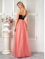 cheap PINK-A-Line Quinceanera Dresses Elegant Dress Formal Wedding Floor Length Sleeveless Spaghetti Strap Tulle Backless with Pleats 2025