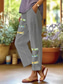 cheap Straight-Leg Pants-Women&#039;s Chinos Vacation Vintage Ethnic Style Ankle-Length High Waist Graphic Animal Pocket Breathable Soft Outdoor Micro-elastic Formal Outdoor Vacation Black White Blue ash-colored Summer Spring Fall