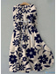 voordelige Bloemenjurk-Dames Halflange jurk Hemdjurk Zomerjurk Vakantie Casual Boho Dagelijks Normale pasvorm Bloemig Grafisch Halve mouw Revers Blozend Roze Groen Donkerblauw Zomer Lente