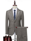 cheap Formal Suits-Men&#039;s Wool Tweed Suits Wedding Business Herringbone Suits Brown Grey Retro Formal Tailored Fit 3 Piece Single Breasted Two-buttons