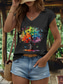 cheap Floral Tank Top-Women&#039;s Floral Graphic Butterfly Camisole Tank Top Vintage Stylish Classic Sleeveless Short Sleeve V Neck Regular Tops Daily Print Black White Pink Red Blue Summer Spring