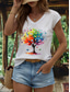 cheap Floral Tank Top-Women&#039;s Floral Graphic Butterfly Camisole Tank Top Vintage Stylish Classic Sleeveless Short Sleeve V Neck Regular Tops Daily Print Black White Pink Red Blue Summer Spring
