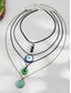 ieftine Colier de damă-Set de colier boho cu talismane stratificate pentru femei – pandantive multistrat cu ochi rău, soare și stea și choker cu mărgele, pentru modă spirituală, festivaluri și purtare zilnică
