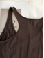 cheap Plain Tank Top-Women&#039;s Camisole Tank Top Solid Color Daily Stylish Casual Sleeveless Scoop Neck Regular Tops Daily Backless Black Light Brown Brown Summer