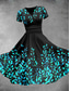 preiswerte Blumenkleider-Damen Midikleid Sommerkleid Figurbetontes Kleid Urlaub Lässig Täglich Ferien Ausgehen Normale Passform Blumen Grafik Halbarm V Ausschnitt Weiß Rosa Blau Sommer