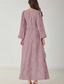cheap Floor Length-A-Line Mother of the Bride Dress Elegant Simple Minimalist V Neck Wedding Guest Dress Floor Length Floral Chiffon Lace Long Sleeve with Ruched Cascading Ruffles