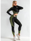 abordables Leggings et collants de yoga-Femmes Pantalon de yoga Leggings de yoga Taille haute Pilates Entraînement en salle Entraînement Collants Bloc de Couleur Noir Rose Vert Véronèse Automne Des sports Tenues de Sport Élastique Mince