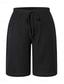 voordelige Bermuda-shorts-Dames korte broek Korte broek Zomer korte broeken Strandshorts Vakantie Modieus Casual Knielengte Hoge taille Effen Trekkoord Zak Comfort Lichtgewicht Zacht Micro-elastisch Buiten Strand Feestdagen