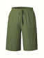 voordelige Bermuda-shorts-Dames korte broek Korte broek Zomer korte broeken Strandshorts Vakantie Modieus Casual Knielengte Hoge taille Effen Trekkoord Zak Comfort Lichtgewicht Zacht Micro-elastisch Buiten Strand Feestdagen