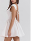 cheap Plain Dress-Women&#039;s Mini Dress Fit And Flare Dress Elegant Party Cocktail Wedding Outdoor Party Regular Fit Solid Color Sleeveless Crew Neck Black White Wine Summer