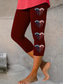 cheap Independence Day Bottoms-Women&#039;s Patriotic  Leggings Capri Pants High Elasticity Streetwear Full Length High WaistPantsEaster Flag Printing Thermal Warm Breathable Soft Outdoor Daily Black Grey