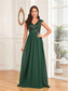 cheap BLACK-A-Line Quinceanera Dresses Elegant Dress Formal Wedding Floor Length Sleeveless V Neck Chiffon V Back with Pleats 2025
