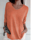 cheap Plain tee-Women&#039;s Blouse Solid Color Basic Casual 3/4 Length Sleeve V Neck Regular Tops Daily Black Yellow Red Green Apricot Fall Winter