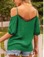 cheap Plain Tops-Women&#039;s Camisole Tank Top Solid Color Daily Casual Half Sleeve Strap Regular Tops Daily Lace Patchwork Black Red Brown Green Summer
