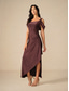 cheap Cocktail Dress-Women&#039;s Long Dress Maxi Dress Party Dress Bodycon Elegant Party Birthday Club Regular Fit Plain Sleeveless Straps Maroon Summer