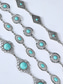 abordables Ceinture pour femme-Ceinture chaîne concho turquoise pour femme – Bijou de taille ajustable style bohème vintage pour robes, festivals et fêtes