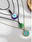 ieftine Colier de damă-Set de colier boho cu talismane stratificate pentru femei – pandantive multistrat cu ochi rău, soare și stea și choker cu mărgele, pentru modă spirituală, festivaluri și purtare zilnică