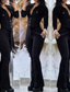 preiswerte formelle Overalls-Damen Normal Overall Aktiv Einfarbig Langarm V Ausschnitt Knöpfe Hohe Taille Büro Arbeit Normale Passform Schwarz Weiß Wein Sommer