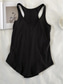cheap Plain Tank Top-Women&#039;s Camisole Tank Top Solid Color Daily Stylish Casual Sleeveless Scoop Neck Regular Tops Daily Backless Black Light Brown Brown Summer