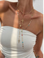 billiga Kvinnors halsband-Damhalsband med flerskiktat korshänge i guld och silver, satt med flerfärgade pärlor - moderna religiösa smycken för vardagsbruk, avslappnade utflykter och speciella tillfällen