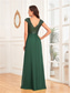 cheap BLACK-A-Line Quinceanera Dresses Elegant Dress Formal Wedding Floor Length Sleeveless V Neck Chiffon V Back with Pleats 2025