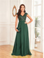 cheap BLACK-A-Line Quinceanera Dresses Elegant Dress Formal Wedding Floor Length Sleeveless V Neck Chiffon V Back with Pleats 2025