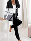 abordables Survêtements pour femmes-Femmes Actif Quotidien Sweat à capuche Survêtement Ensembles de Pantalons manche longue À capuche Fleuri Graphique Cordon de serrage Imprimé Extérieur Occasionnel Noir Bleu Marine Marron clair