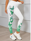 baratos -Mulheres Leggings Elegante Ativo Férias Comprimento total Cintura Alta Gráfico Borboleta Impressão 3D Secagem Rápida Respirabilidade Macio Com Stretch Ao ar livre Casa Casual Rosa claro Azul Verde