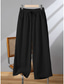 abordables Pantalon uni en coton et lin-Femmes Pantalon sarouel Vacances ancien Style Ethnique Longueur complète Taille haute Uni Confortable Respirabilité Doux Micro-Élastique Formel Vacances Rue Noir Blanche Kaki Beige Été Printemps