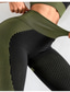 abordables Leggings et collants de yoga-Femmes Pantalon de yoga Leggings de yoga Taille haute Pilates Entraînement en salle Entraînement Collants Bloc de Couleur Noir Rose Vert Véronèse Automne Des sports Tenues de Sport Élastique Mince