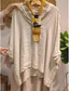 cheap Shirts-Women&#039;s Blouse Solid Color Elegant Casual Half Sleeve V Neck Regular Tops Daily Holiday Black White Yellow Navy Blue Orange Summer Fall
