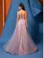cheap PINK-A-Line Quinceanera Dresses Elegant Dress Formal Wedding Floor Length Sleeveless Spaghetti Strap Tulle Backless with Pleats 2025