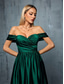 cheap Semi-formal / Cocktail-A-Line Quinceanera Dresses Elegant Dress Formal Wedding Floor Length Sleeveless Strapless Satin Backless with Pleats
