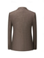 cheap Formal Suits-Men&#039;s Wool Tweed Suits Wedding Business Herringbone Suits Brown Grey Retro Formal Tailored Fit 3 Piece Single Breasted Two-buttons