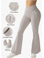 baratos Leggings lisas-Mulheres Leggings Roupa Esportiva Comprimento total Cintura Alta Tecido Cintura elástica Confortável Macio Com Stretch Ioga Preto Branco Café Cinzento Verão Primavera Fino