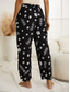 cheap Straight-Leg Pants-Women&#039;s Slacks Vacation Vintage Ethnic Style Full Length High Waist Graphic Geometic Elastic Waistband Comfy Breathability Soft High Elasticity Outdoor Street Daily Black Summer Spring Loose Fit