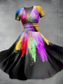 abordables Robes Rayés et Géométriques-Femmes Robe Midi Robe trapèze Robe d&#039;été Robe ajustée et évasée Fête Occasionnel Quotidien Fête Coupe régulière Graphique Géométrique Bloc de Couleur Manche Courte Col en V Noir Violet Vert Été