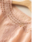 cheap Shirts-Women&#039;s Shirt Cotton Linen Shirts Blouse Solid Color Basic Casual 3/4 Length Sleeve Crew Neck Regular Tops Daily Lace Patchwork Black Yellow Pink Green Summer