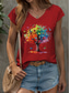 cheap Floral Tank Top-Women&#039;s Floral Graphic Butterfly Camisole Tank Top Vintage Stylish Classic Sleeveless Short Sleeve V Neck Regular Tops Daily Print Black White Pink Red Blue Summer Spring