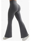 baratos Leggings lisas-Mulheres Leggings Roupa Esportiva Comprimento total Cintura Alta Tecido Cintura elástica Confortável Macio Com Stretch Ioga Preto Branco Café Cinzento Verão Primavera Fino